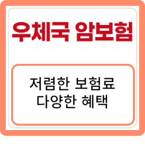 우체국 암보험 우리가족암보험 저렴한 보험료와 다양한 혜택